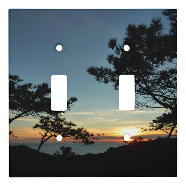 Torrey Pine Sunset III California Landscape Light Switch Cover (Front)
