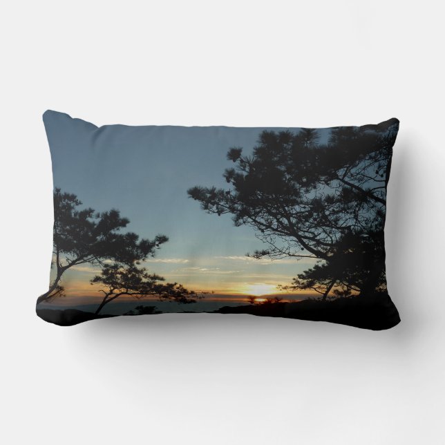 Torrey Pine Sunset III California Landscape Lumbar Pillow (Front)