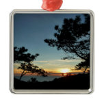 Torrey Pine Sunset III California Landscape Metal Ornament