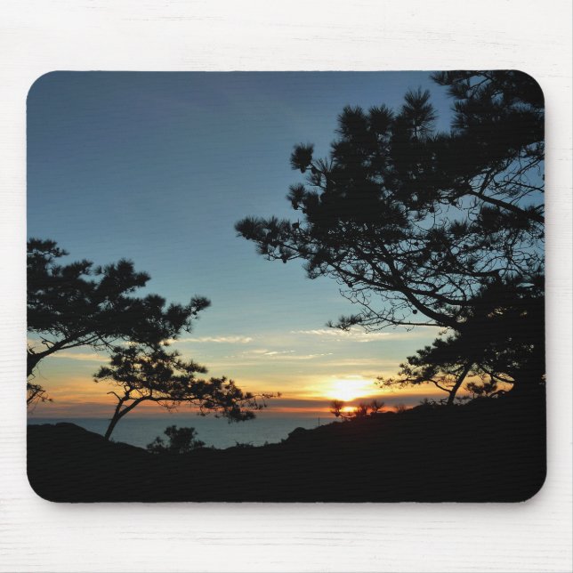 Torrey Pine Sunset III California Landscape Mouse Pad (Front)