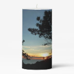 Torrey Pine Sunset III California Landscape Pillar Candle