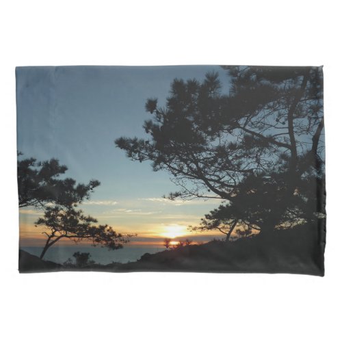 Torrey Pine Sunset III California Landscape Pillow Case