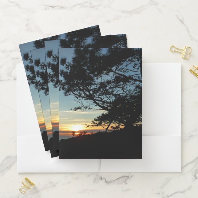 Torrey Pine Sunset III California Landscape Pocket Folder (In Situ)
