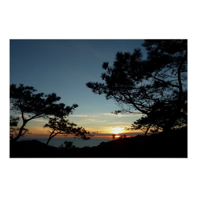 Torrey Pine Sunset III California Landscape Poster (Front)