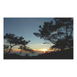 Torrey Pine Sunset III California Landscape Rectangular Sticker