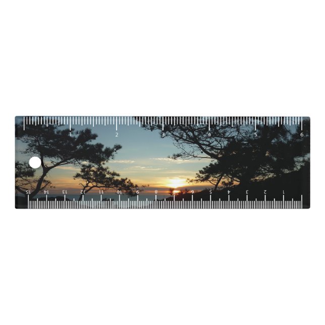Torrey Pine Sunset III California Landscape Ruler (Front)