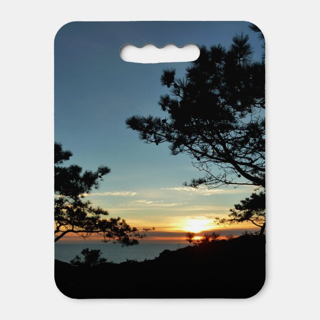 Torrey Pine Sunset III California Landscape Seat Cushion (Front Vertical)