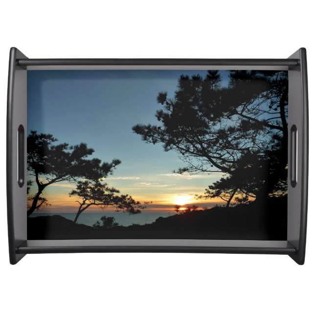 Torrey Pine Sunset III California Landscape Serving Tray (Front)