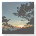 Torrey Pine Sunset III California Landscape Stone Coaster