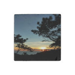 Torrey Pine Sunset III California Landscape Stone Magnet