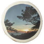 Torrey Pine Sunset III California Landscape Sugar Cookie (Front)