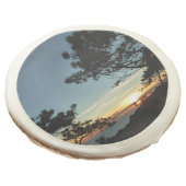 Torrey Pine Sunset III California Landscape Sugar Cookie (Angled)