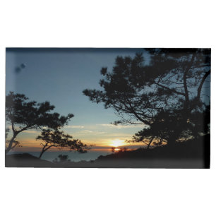 Torrey Pine Sunset III California Landscape Table Card Holder