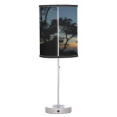Torrey Pine Sunset III California Landscape Table Lamp (Back)