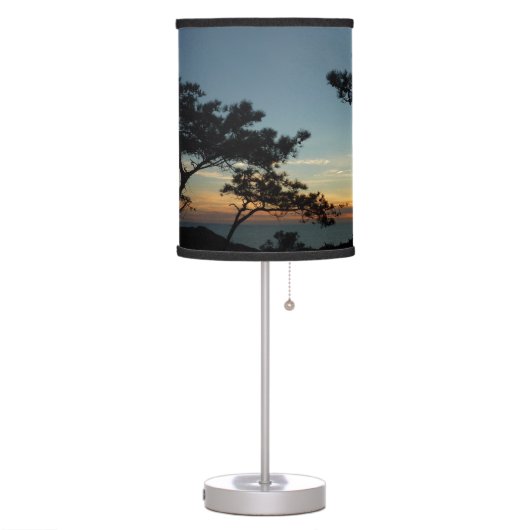 Torrey Pine Sunset III California Landscape Table Lamp (Left)