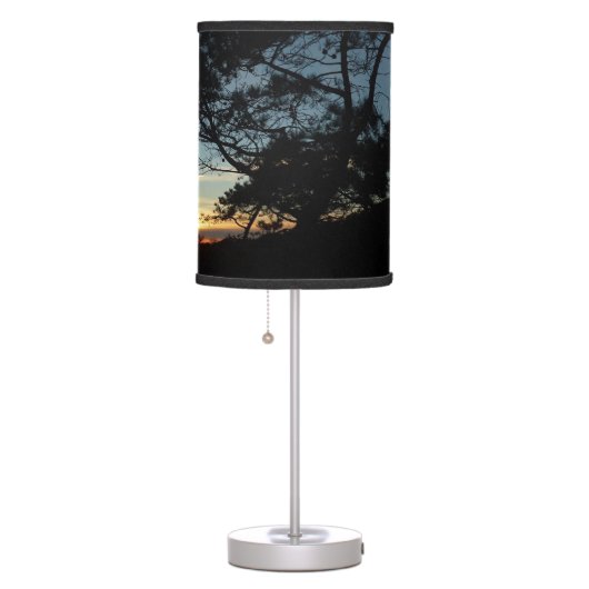 Torrey Pine Sunset III California Landscape Table Lamp (Right)