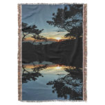 Torrey Pine Sunset III California Landscape Throw Blanket