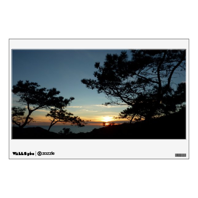 Torrey Pine Sunset III California Landscape Wall Sticker (Front)