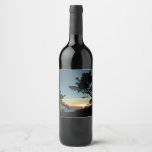 Torrey Pine Sunset III California Landscape Wine Label