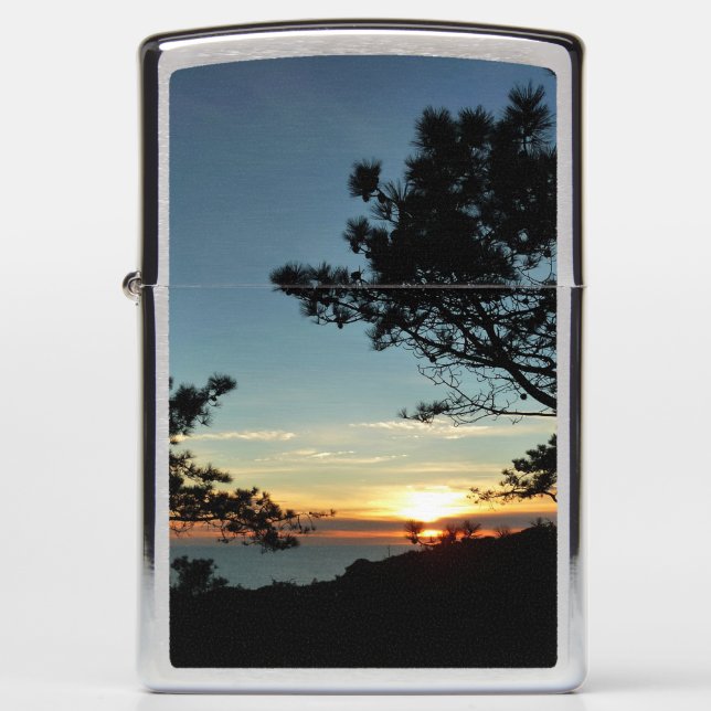 Torrey Pine Sunset III California Landscape Zippo Lighter (Front)