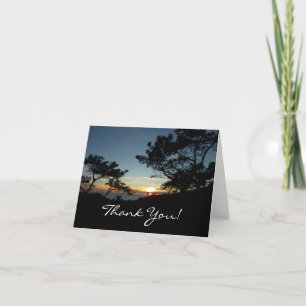 Torrey Pine Sunset III California Thank You Card
