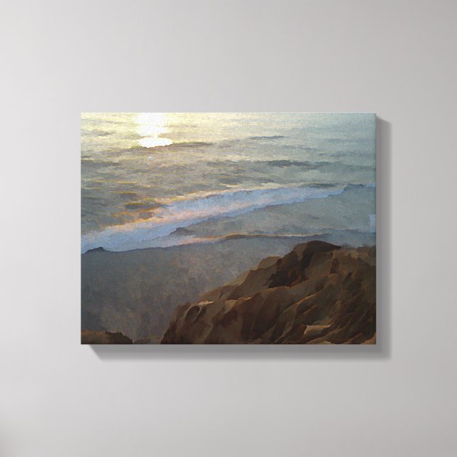 Torrey Pines Beach Canvas Print (Front)