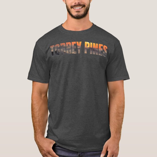 Torrey Pines State Beach Surf California Sunset T-Shirt (Front)