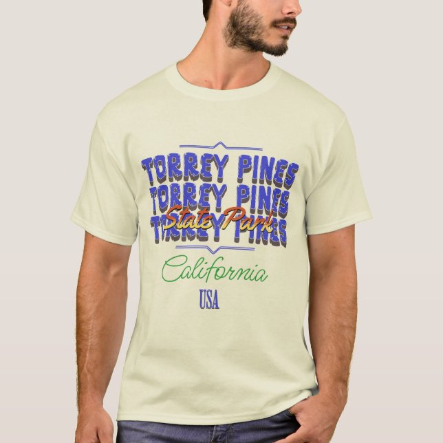 Torrey Pines State Park, California T-Shirt (Front)
