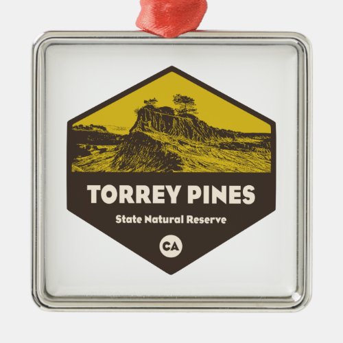 Torrey Pines State Reserve California Metal Ornament