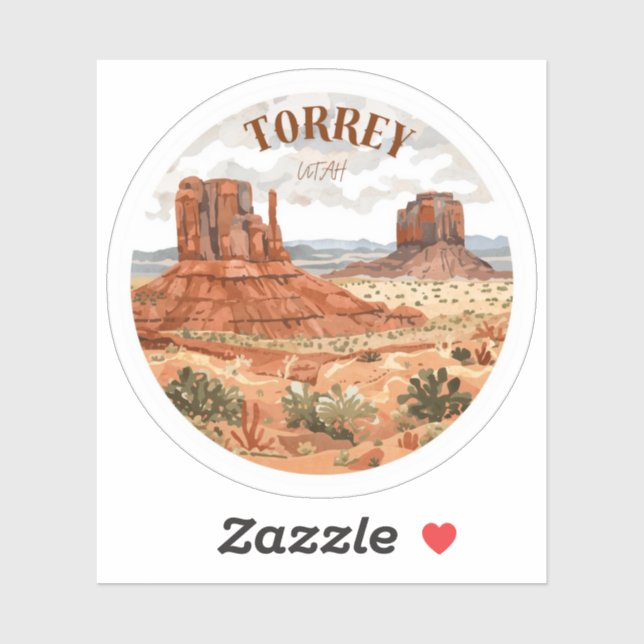 Torrey Utah  Sticker (Sheet)
