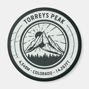 Torreys Peak Colorado Hiking Skiing Travel Magnet