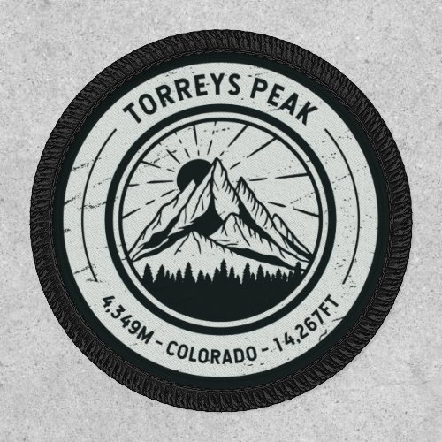 Torreys Peak Colorado Hiking Skiing Travel  Patch