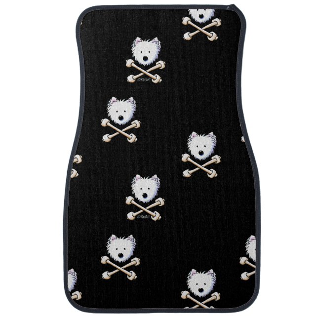 Torrid Westie Crossbones Car Mats (Front)