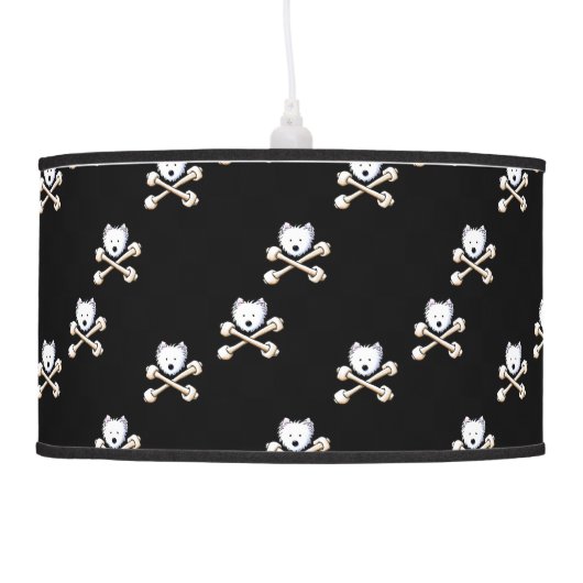 Torrid Westie Crossbones Lamp (Left)