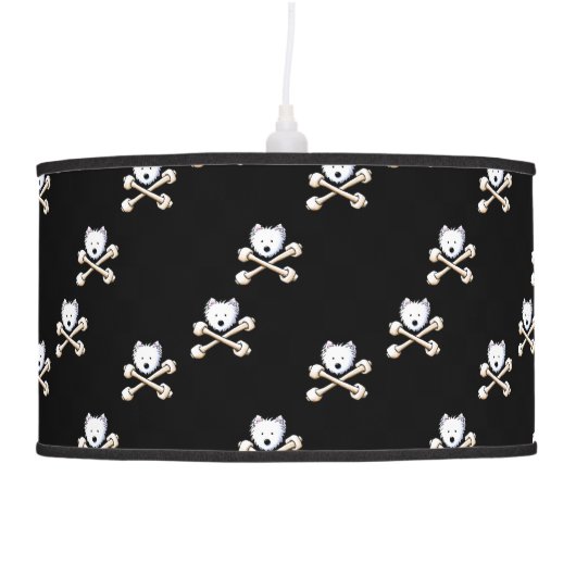 Torrid Westie Crossbones Lamp (Right)
