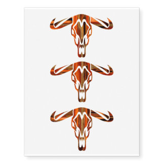bull temporary tattoos zazzle bull temporary tattoos zazzle