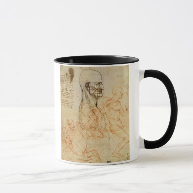 Torso of a Man in Profile, the Head Squared for Pr Mug (Right)