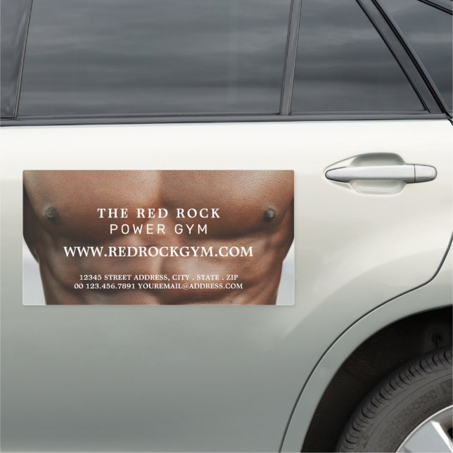 Torso, Personal trainer, Gym Car Magnet (In Situ)