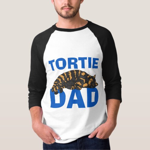 TORTIE CAT DAD Tortoiseshell Cat T_Shirts