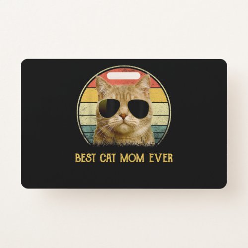 Tortie Cat Design Best Tortie Mom Gift  Copy Badge