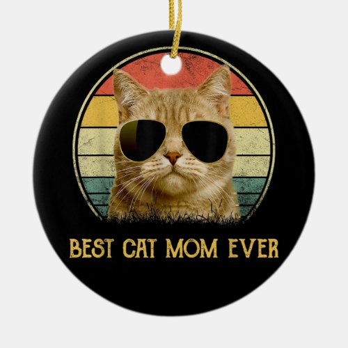 Tortie Cat Design Best Tortie Mom Gift  Copy Ceramic Ornament