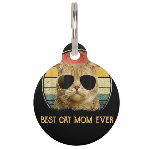 Tortie Cat Design Best Tortie Mom Gift  Copy Pet ID Tag