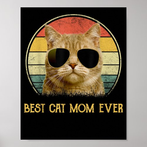 Tortie Cat Design Best Tortie Mom Gift  Copy Poster