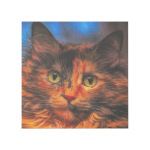 TORTIE CAT PHOTOGRAPHY GALLERY WRAP 12X12
