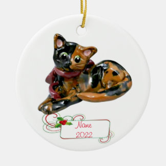 Tortie Cat Tortoiseshell Ornament