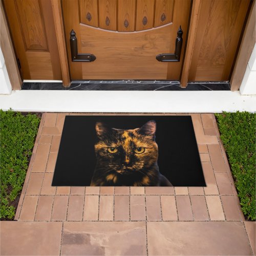 Tortie Love Design 2 Beautiful Tortie Cat  Doorma Doormat