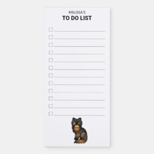 Tortie Point Persian Cute  Cat To Do List & Name Magnetic Notepad