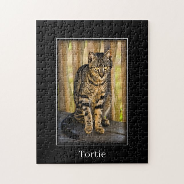 Tortie - Tortoiseshell Cat - Pet Photography Jigsaw Puzzle (Vertical)