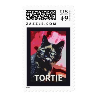 Tortie Tortoiseshell Cat Stamps