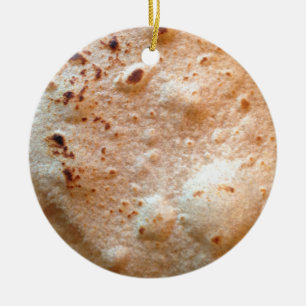 Tortilla Ceramic Ornament
